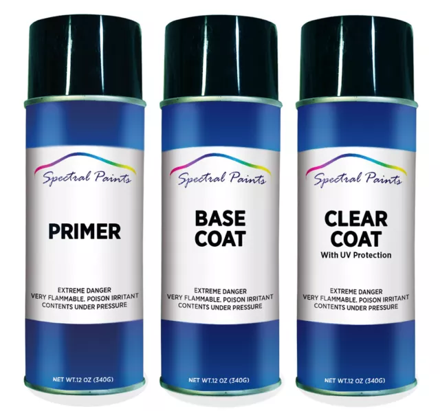 For Chrysler PAR Maximum Steel Met. Aerosol Paint Primer & Clear Compatible