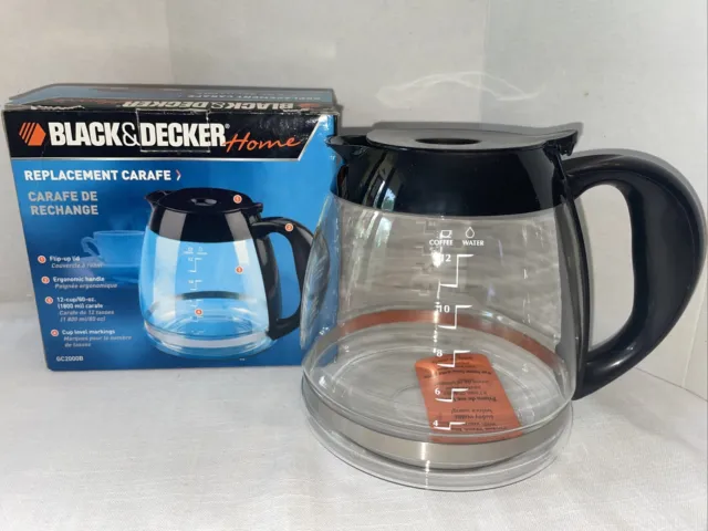 Black+Decker GC3000B 12-Cup Replacement Carafe, Silver - Coffee