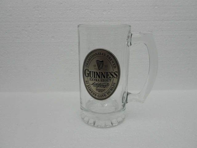 Guinness Glass Tankard ~ Pewter Guinness Logo