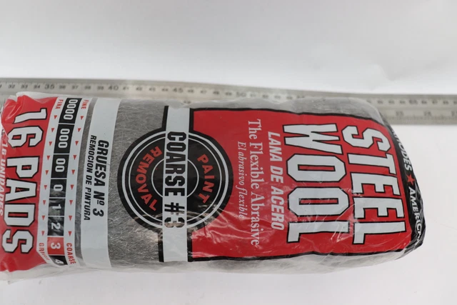 (16-Pk) Rhodes American Steel Wool Poly Sleeve #3 105-0163