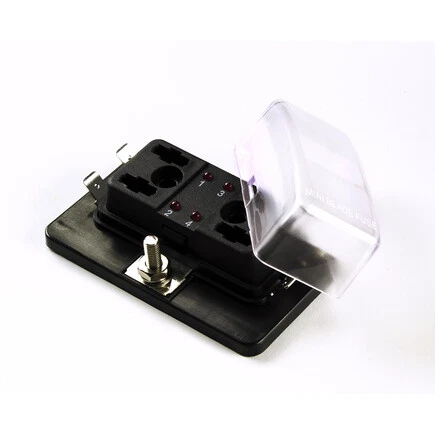 Grote 82-BLR-I-304 Led Fuse Panel For Standard Blade Fuse   W/ Cover, 4 Position