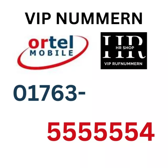 VIP/Business Ortel Mobile Prepaid SIM Karte | Leicht merkbare  | Neu 3