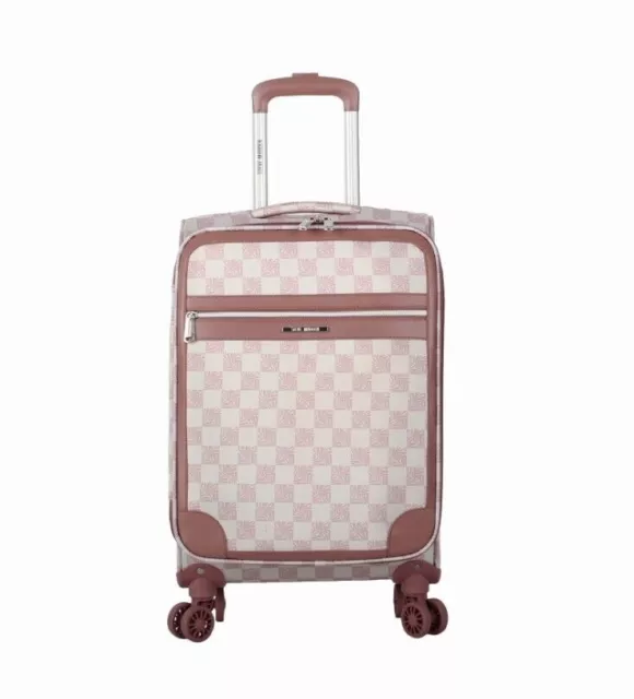 Steve Madden Lightweight Softside 20 Inch Carry On with 4-Rolling Spinner Wheels