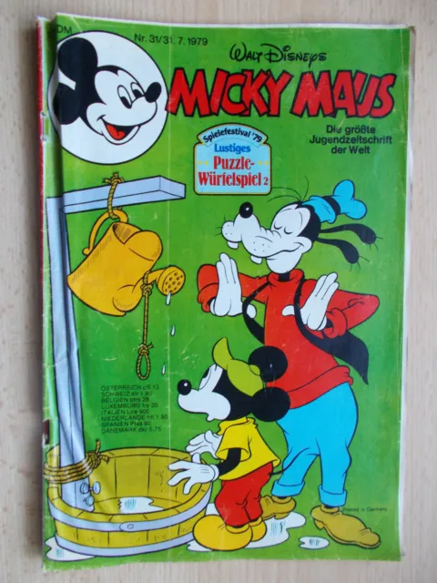 Comics, Hefte, Micky Maus, Nr. 31  / Jahrg.1979,  Walt Disneys,