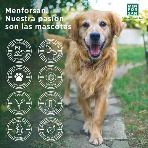 MENFORSAN Champú Perros 300 ml antipicores con arbol de té,apto todas las razas 2