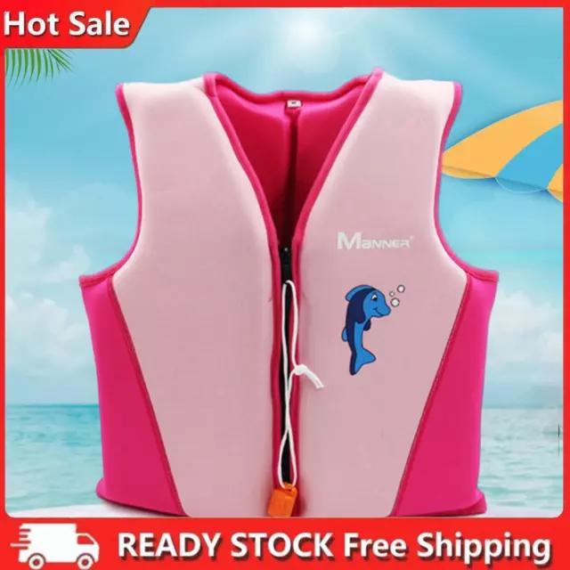 Children Buoyancy Survival Suit Safe Neoprene Outdoor Accessories (S Pink)