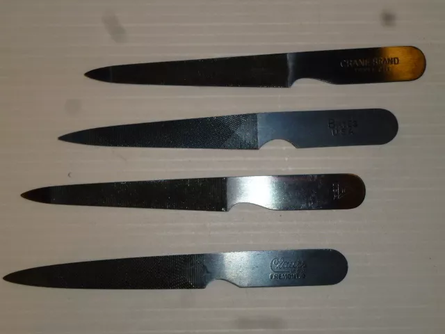 Lot de 4 limes à ongles 1944 divers marquage Original US WW2