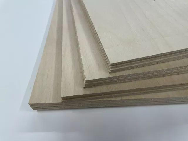 Wood-Ever 1/8 (3mm) - 12x12 Baltic Birch Plywood Sheets - 20 Pack