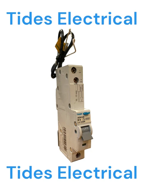 Hager RCBO 6 AMP 30mA Typ B 6A B6 DNA Bereich DNA106