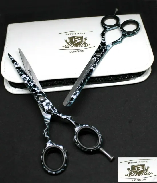 Professional Hairdressing Scissors Set Barber Hair Cutting Thinning Shears 5.5"