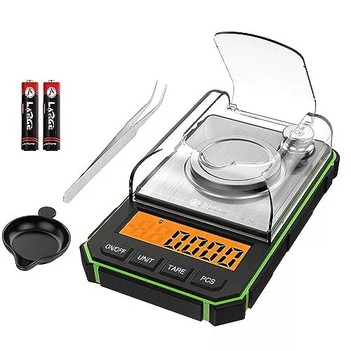 Brifit Feinwaage 0.001g, 50g /0,001g Digital Briefwaage, Digitalwaage mit LCD...