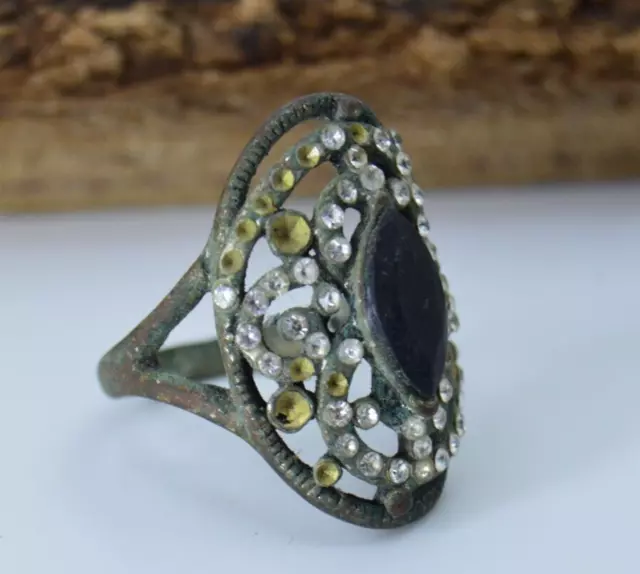 Extremely Ancient Rare Bronze Antique Roman Ring Authentic Artifact Amazing Old