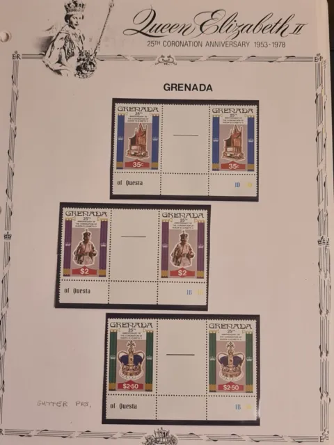 1978 UMM Grenada GB QE2 Coronation 25th Anniversary Commonwealth Omnibus