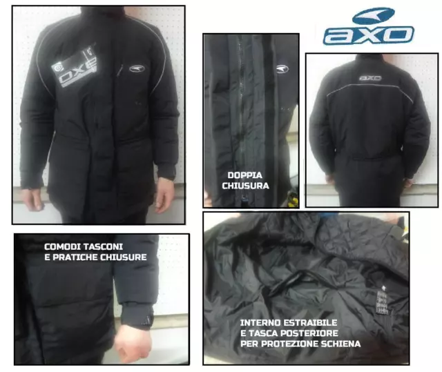 Giacca antivento Jacket Moto Scooter viaggio enduro Bmw Cordura AXO WEEKEND XS