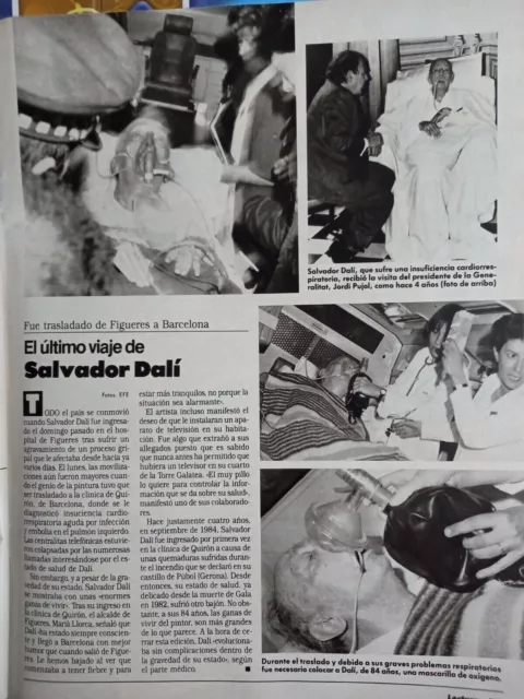 CLIPPING Salvador Dali lors de son dernier voyage