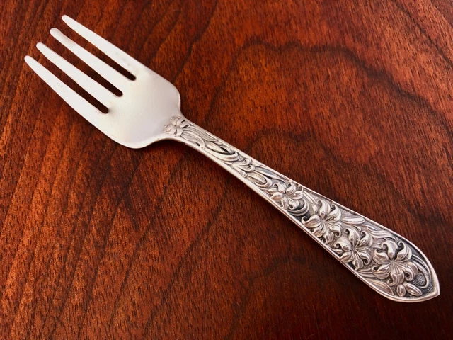 - Frank Whiting Sterling Silver Baby Fork Unidentified E Pattern 1946 #D147,179