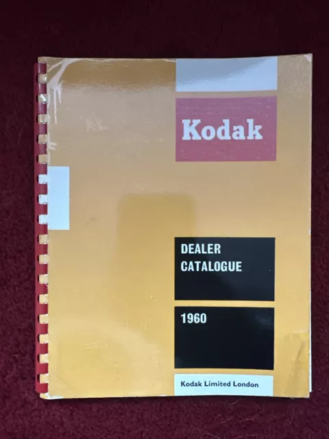 Vintage Photographic Ephemera Kodak Dealer Catalogue 1960