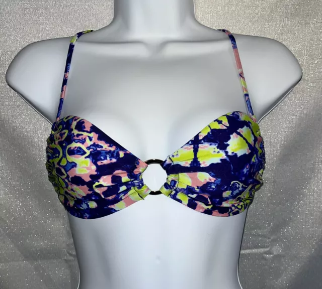 Victoria's Secret Multi-color Swim Top Bikini Small NWOT