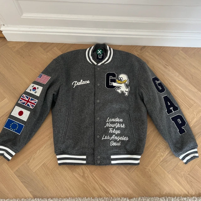 PALACE Gap Varsity Jacket スタジャン　XL Grey