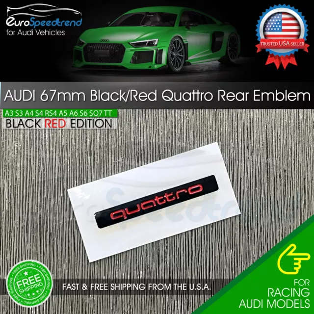 3.0T Emblem Gloss Black 3D Badge Trunk for Audi Nameplate OEM SUV Q5 Q