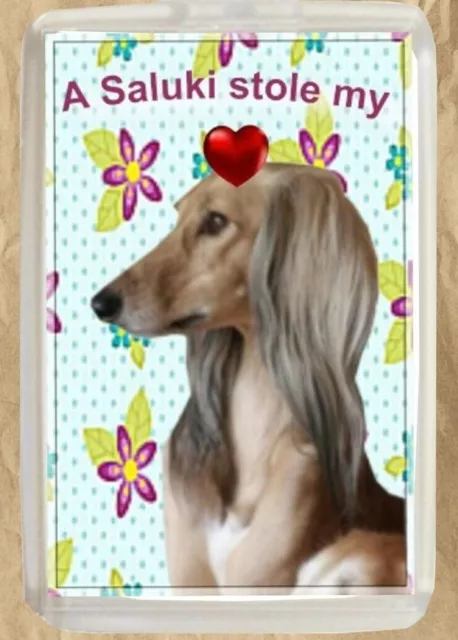 Saluki Dog Fridge Magnet 77 x 51 mm  Saluki Gift Birthday Gift Xmas Gift