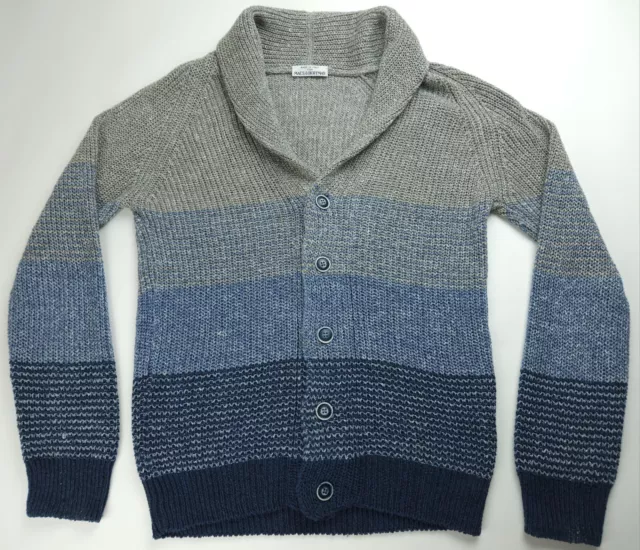 Maus & Hoffman Mens Lino Flax & Cotton Cardigan Shawl Neck - Fits Like US Medium