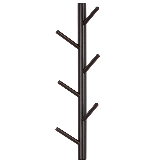 Wall Coat Hat Clothes Hooks Hanger Wood Holder Bedroom Towel Robe Entryway US 3