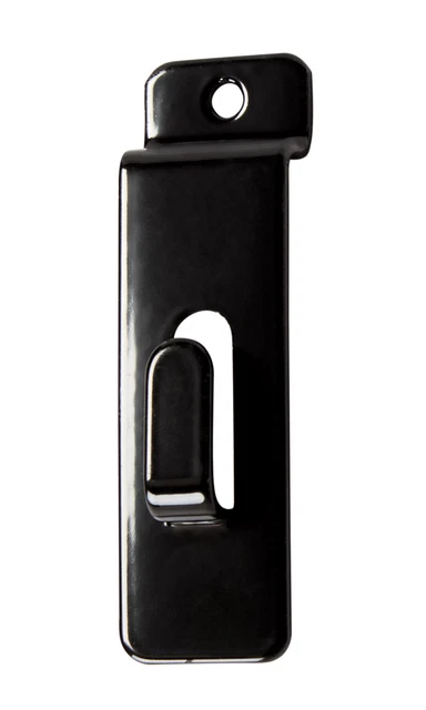 Black Notch Hook for Slatwall - Pack of 25