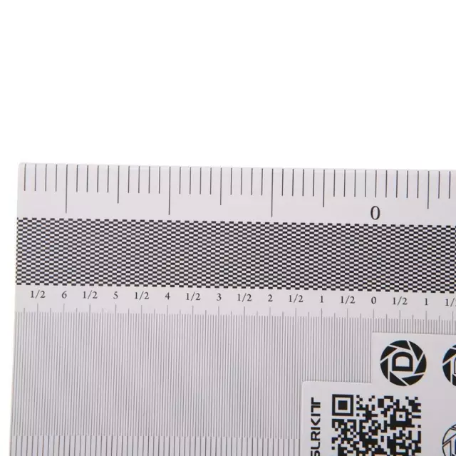 Camera Lens Focus Calibration Card AF Micro Alignment Ruler Folding Chart