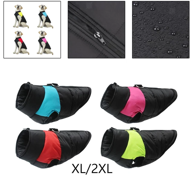Dog Cold Weather Vest, Zip up Dogs Warm Puppy Jacket Pet Clothes Apparel with D