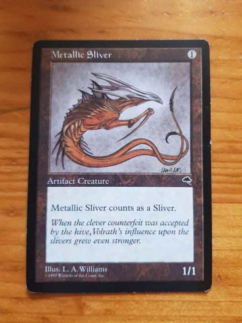 1x MTG Magic The Gathering TCG Metallic Sliver Common - Tempest