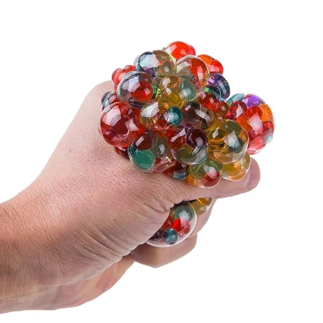 Bola Arco Iris Juguete Pelo de Mano Pelo Aliviar Alivio Pelo