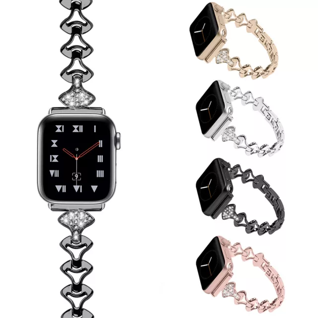 Women Bracelet Slim Strap Band for Apple Watch Series 9 8 7 6 5 SE 40/44/41/45mm