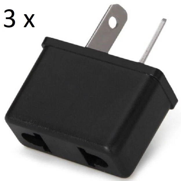 3 x USA, EU to AU Australia, NZ Power Plug Travel Adapter (SQ.D)
