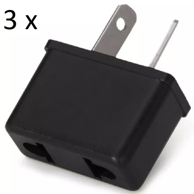 3 x USA, EU to Australia,NZ Power Plug Travel Adapter (SQ.D)