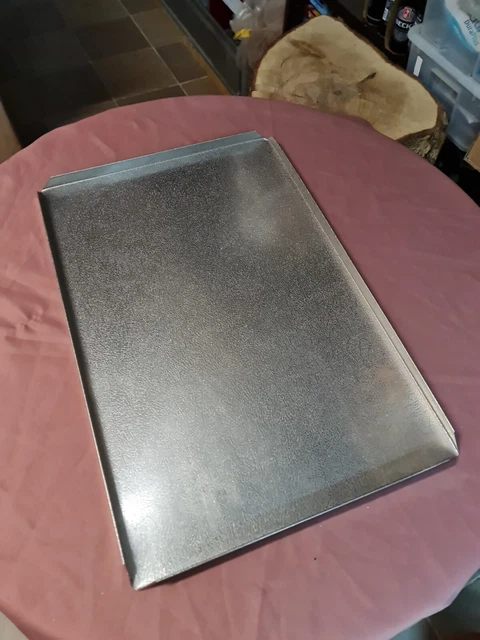 5xTHEKENBLECH GEBRAUCHT EDELSTAHL BLECH 600 x 400mm VERKAUFSBLECH AUSSTELLBLECH