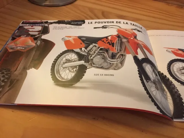 KTM 2003 motocross SX 125 200 250 450 525 moto prospectus catalogue brochure 2
