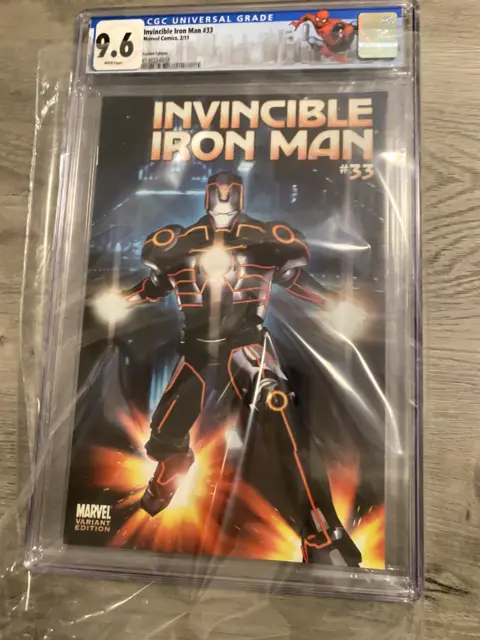 Invincible Iron Man #33 Tron Variant Edition CGC Graded 9.6 Marvel Comics