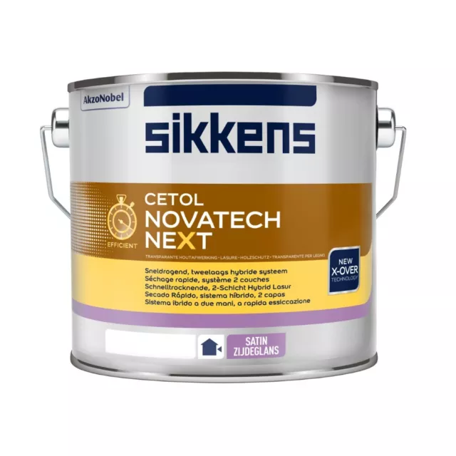 €20,83L  2,5L Sikkens Cetol Novatech neXt Fb. 077 schnelltrocknende Hybrid-Lasur