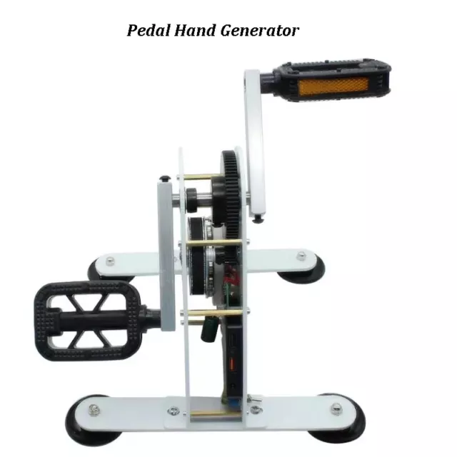 Foot-Operated Generator Portable Foot Pedal Hand Crank Generator Rehabilitation