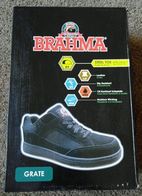 NEW MENS 7.5 BRAHMA Grate Steel Toe 