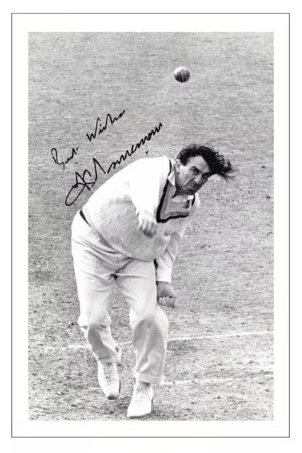 FRED TRUEMAN Signed Autograph ENGLAND Cricket  Signature Photo Gift Print