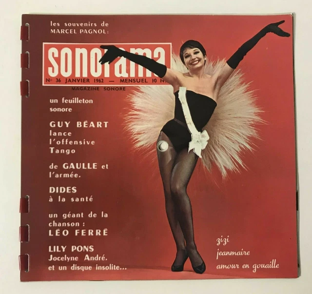 ▻ SONORAMA N°36 - 1962 - Zizi Jeanmaire - Leo Ferre - Vince