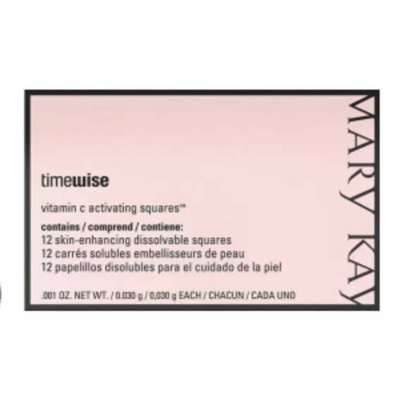 Mary Kay TimeWise VITAMIN C ACTIVATING SQUARES Pkg/12 New in Package