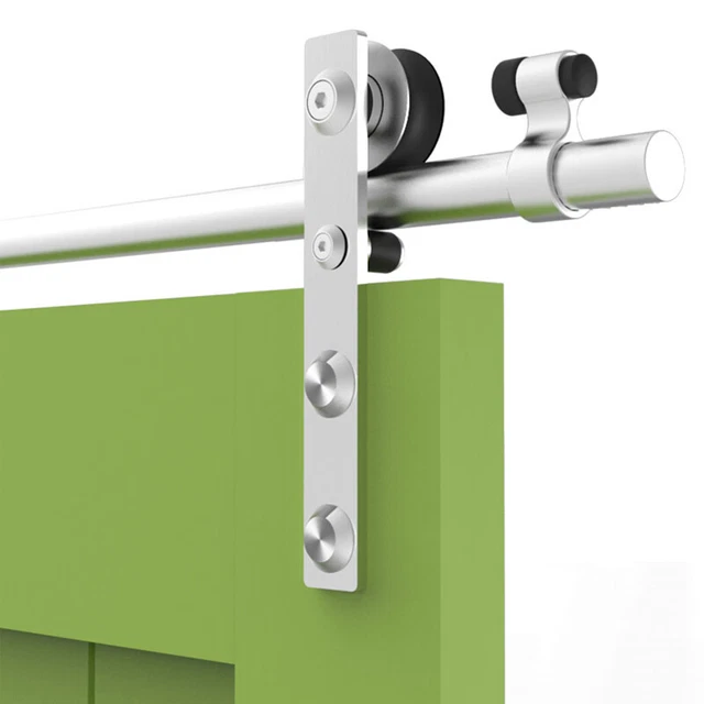 4-20FT Stainless Steel Sliding Barn Door Hardware Track Kit for 1/2 Wooden Door