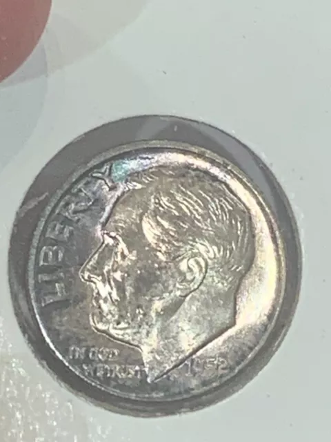 1952 P Roosevelt Dime from a nice collection some toning #1952921-P