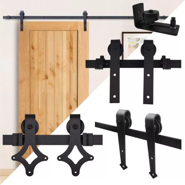 Schiebetürsystem Schiebetürbeschlag 150kg Laufschiene Bodenführungsrolle 150kg