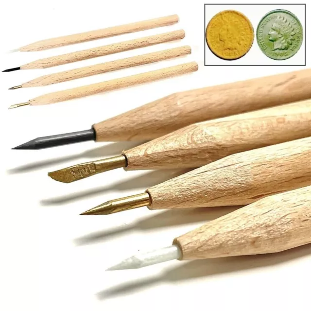 Conservator’s Le Crayon a Grater - 4 Pencil Set - for coins and artifacts