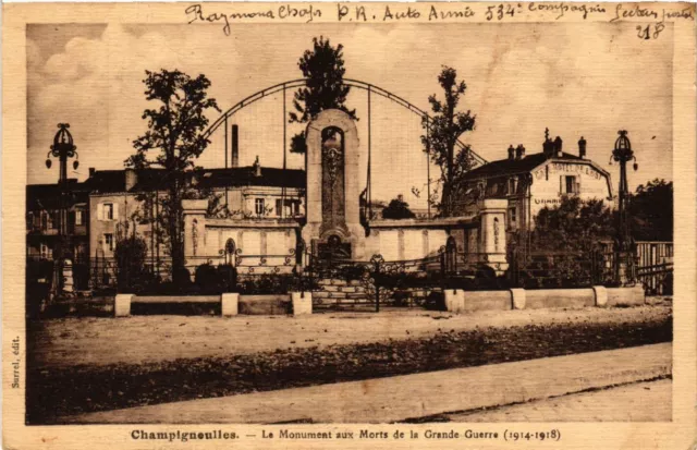 CPA AK CHAMPIGNEULLES - Le Monument aux Morts de la Grande Guerre (483557)