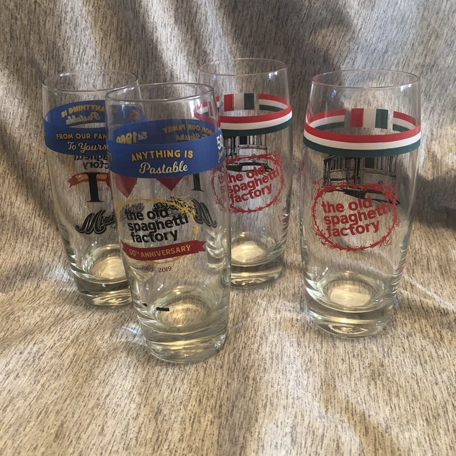 The Old Spaghetti Factory" Italian Soda Glasses
